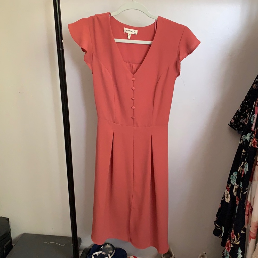 blush dress by MONTEAU